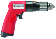 #UT8895 - 3/8" Non-Reversing - Air Powered Drill - Handle Exhaust - Apex Tool & Supply