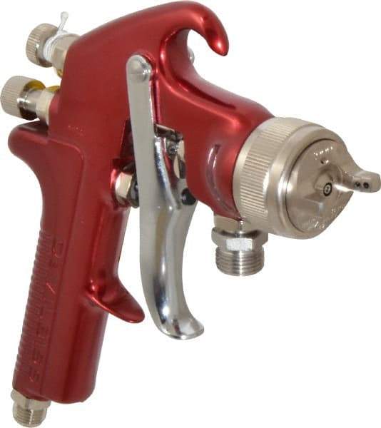 DeVilbiss - Siphon Feed High Volume/Low Pressure Paint Spray Gun - 1 Qt Capacity, 30 Max psi, 16 Max CFM, For Adhesives, Enamels, Epoxies, Lacquers, Latex, Polyurethanes, Primers, Sealers, Stains, Varnishes - Apex Tool & Supply