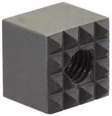Fairlane - 3/8" Square, 10-32 Thread, 3/8" High, Extra Fine Tooth Grade, Diamond Serration, High Speed Steel, Square Positioning Gripper - 0.03 x 45A° Chamfer, Black Oxide Finish - Apex Tool & Supply