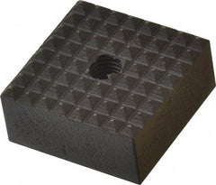 Fairlane - 1" Square, 1/4-28 Thread, 1/2" High, Fine Tooth Grade, Diamond Serration, High Speed Steel, Square Positioning Gripper - 0.03 x 45A° Chamfer, Black Oxide Finish - Apex Tool & Supply