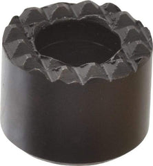 Fairlane - 1/2" Diam, 3/8" High, No. 8 C Bore SHCS, Counterbored, Extra Fine Tooth Grade Diamond Serration Tooth Pattern, High Speed Steel, Round Positioning Gripper - Black Oxide Coated - Apex Tool & Supply