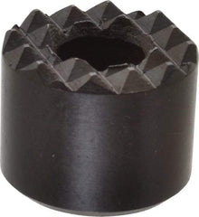 Fairlane - 5/8" Diam, 1/2" High, No. 8 C Bore SHCS, Counterbored, Fine Tooth Grade Diamond Serration Tooth Pattern, High Speed Steel, Round Positioning Gripper - Black Oxide Coated - Apex Tool & Supply