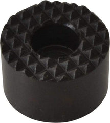 Fairlane - 3/4" Diam, 1/2" High, No. 10 C Bore SHCS, Counterbored, Extra Fine Tooth Grade Diamond Serration Tooth Pattern, High Speed Steel, Round Positioning Gripper - Black Oxide Coated - Apex Tool & Supply