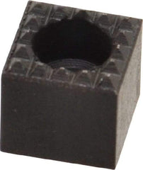 Fairlane - 1/2" Square, 1/2" High, #10 C Bore SHCS Size, Extra Fine Tooth Grade, Diamond Serration, High Speed Steel, Square Positioning Gripper - 0.03 x 45A° Chamfer, 1/4" Counterbore Depth, Black Oxide Finish - Apex Tool & Supply