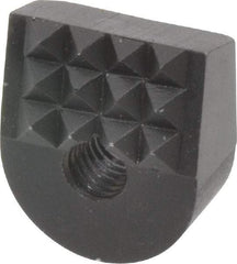 Fairlane - Fine 10-32 High Speed Steel Angled Positioning Gripper - Black Oxide Finish, 3/8" High, 9/16" Wide, 0.65" Top Length, 0.6" Bottom Length, 15° Gripping Angle, 0.03 x 45° Chamfer - Apex Tool & Supply