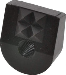 Fairlane - 4 Point 1/4-28 High Speed Steel Angled Positioning Gripper - Black Oxide Finish, 1/2" High, 3/4" Wide, 0.88" Top Length, 0.81" Bottom Length, 15° Gripping Angle, 0.03 x 45° Chamfer - Apex Tool & Supply