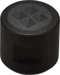 Fairlane - 10-32 Thread, 1/2" Diam, 1/2" High, Threaded, 4-Point Tooth Grade Diamond Serration Tooth Pattern, Carbide Tipped, Round Positioning Gripper - 3/16" Flat Width, Uncoated - Apex Tool & Supply