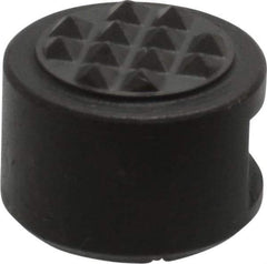 Fairlane - 10-32 Thread, 1/2" Diam, 3/8" High, Threaded, Extra Fine Tooth Grade Diamond Serration Tooth Pattern, Carbide Tipped, Round Positioning Gripper - 3/16" Flat Width, Uncoated - Apex Tool & Supply