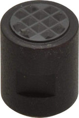 Fairlane - 10-32 Thread, 1/2" Diam, 0.651" High, Threaded, Extra Fine Tooth Grade Diamond Serration Tooth Pattern, Carbide Tipped, Round Positioning Gripper - 3/16" Flat Width, Uncoated - Apex Tool & Supply