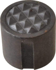 Fairlane - 1/4-28 Thread, 5/8" Diam, 5/8" High, Threaded, Fine Tooth Grade Diamond Serration Tooth Pattern, Carbide Tipped, Round Positioning Gripper - 0.13" Flat Width, Uncoated - Apex Tool & Supply