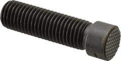 Fairlane - Serrated Tooth, 3/4-10, 5/16" Internal Hex, 2-1/2" Shank Length, 2-1/2" Thread Length, Black Oxide Finish, Round Head, Adjustable Positioning Gripper - 3/4" Pad Diam, 7/8" Hex, 1/4" Head Height, Extra Fine Tooth Grade - Apex Tool & Supply