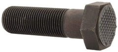 Fairlane - Serrated Tooth, 3/4-16, 2-1/2" Shank Length, 1-3/4" Thread Length, Black Oxide Finish, Hex Head, Adjustable Positioning Gripper - 1" Pad Diam, 1-1/8" Hex, 1/2" Head Height, Extra Fine Tooth Grade - Apex Tool & Supply