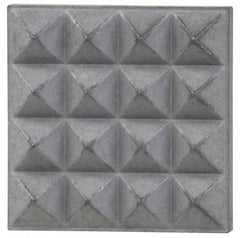 Fairlane - Extra Fine Tooth Grade, Diamond Tooth Pattern, Solid Carbide, Square Positioning Gripper Pad - 5/8" Long x 5/8" Wide x 1/8" High - Apex Tool & Supply