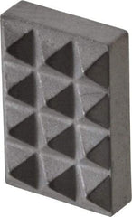 Fairlane - Extra Fine Tooth Grade, Diamond Tooth Pattern, Solid Carbide, Rectangle Positioning Gripper Pad - 3/8" Long x 1/4" Wide x 1/8" High - Apex Tool & Supply