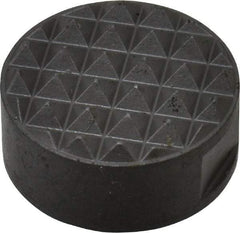 Fairlane - 1/4-28 Thread, 3/4" Diam, 3/8" High, Threaded, Fine Tooth Grade Diamond Serration Tooth Pattern, Solid Carbide, Round Positioning Gripper - 3/16" Flat Width, Uncoated - Apex Tool & Supply