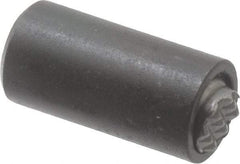 Fairlane - 10-32, 5/8" Thread Length, 5/16" Ball Diam, Serrated Ball Pad Surface, Alloy Steel, Black Oxide, Base, Swivel Action Gripper Assemblies - 1/2" Diam, 5/8" Deep Thread, 5/16" Contact Diam, 1-1/16" Overall Height, High Speed Steel Ball - Apex Tool & Supply