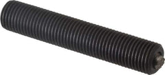 Fairlane - 3/8-24, 2" Thread Length, 3/16" Ball Diam, Serrated Ball Pad Surface, Alloy Steel, Black Oxide, Threaded, Swivel Action Gripper Assemblies - 5/32" Contact Diam, High Speed Steel Ball - Apex Tool & Supply