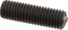 Fairlane - 5/8-11, 2" Thread Length, 3/8" Ball Diam, Serrated Ball Pad Surface, Alloy Steel, Black Oxide, Threaded, Swivel Action Gripper Assemblies - 5/16" Contact Diam, High Speed Steel Ball - Apex Tool & Supply