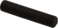 Fairlane - 5/8-11, 3" Thread Length, 3/8" Ball Diam, Serrated Ball Pad Surface, Alloy Steel, Black Oxide, Threaded, Swivel Action Gripper Assemblies - 5/16" Contact Diam, High Speed Steel Ball - Apex Tool & Supply