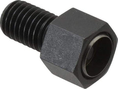 Fairlane - 5/8-11, 1" Thread Length, 3/4" Ball Diam, Alloy Steel, Hex Head, Swivel Action Gripper Assemblies - 11/16" Head Height, 15/16" Hex, Stainless Steel Ball - Apex Tool & Supply