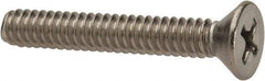Value Collection - #10-24 UNC, 1-1/4" OAL Phillips Drive Machine Screw - Flat Head, Grade 316 Stainless Steel, Uncoated, Without Washer - Apex Tool & Supply