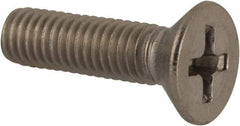 Value Collection - #10-32 UNF, 3/4" OAL Phillips Drive Machine Screw - Flat Head, Grade 316 Stainless Steel, Uncoated, Without Washer - Apex Tool & Supply