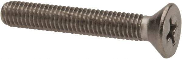 Value Collection - #10-32 UNF, 1-1/4" OAL Phillips Drive Machine Screw - Flat Head, Grade 316 Stainless Steel, Uncoated, Without Washer - Apex Tool & Supply