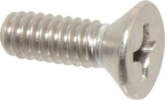 Value Collection - 1/4-20 UNC, 3/4" OAL Phillips Drive Machine Screw - Flat Head, Grade 316 Stainless Steel, Uncoated, Without Washer - Apex Tool & Supply