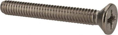 Value Collection - 1/4-20 UNC, 2" OAL Phillips Drive Machine Screw - Flat Head, Grade 316 Stainless Steel, Uncoated, Without Washer - Apex Tool & Supply