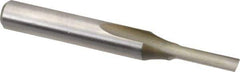 Onsrud - 1/8" Diam, 1/4" Shank Diam, 1/2" Length of Cut, 1 Flute Single Edge Straight Router Bit - 2" Overall Length, Right Hand Cut, High Speed Steel - Apex Tool & Supply