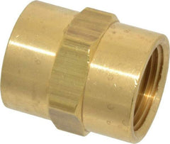 Eaton - 3/4 Female Thread, Brass Industrial Pipe Coupling - FNPTF, 1,200 psi - Apex Tool & Supply
