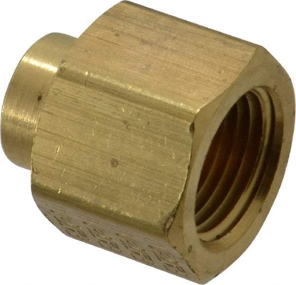 Eaton - 3/8 x 1/8 Female Thread, Brass Industrial Pipe Coupling - FNPTF, 1,200 psi - Apex Tool & Supply