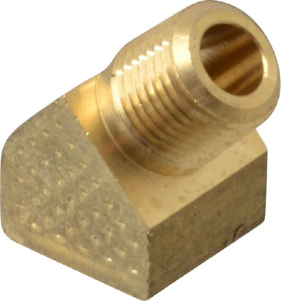 Eaton - 1/8 Male Thread x 1/8 Female Thread, Brass Industrial Pipe 45° Street Elbow - Apex Tool & Supply