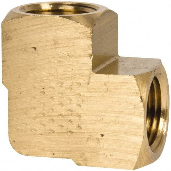 Eaton - 1/2 Female Thread, Brass Industrial Pipe 90° Female Elbow - FNPTF, 1,200 psi - Apex Tool & Supply
