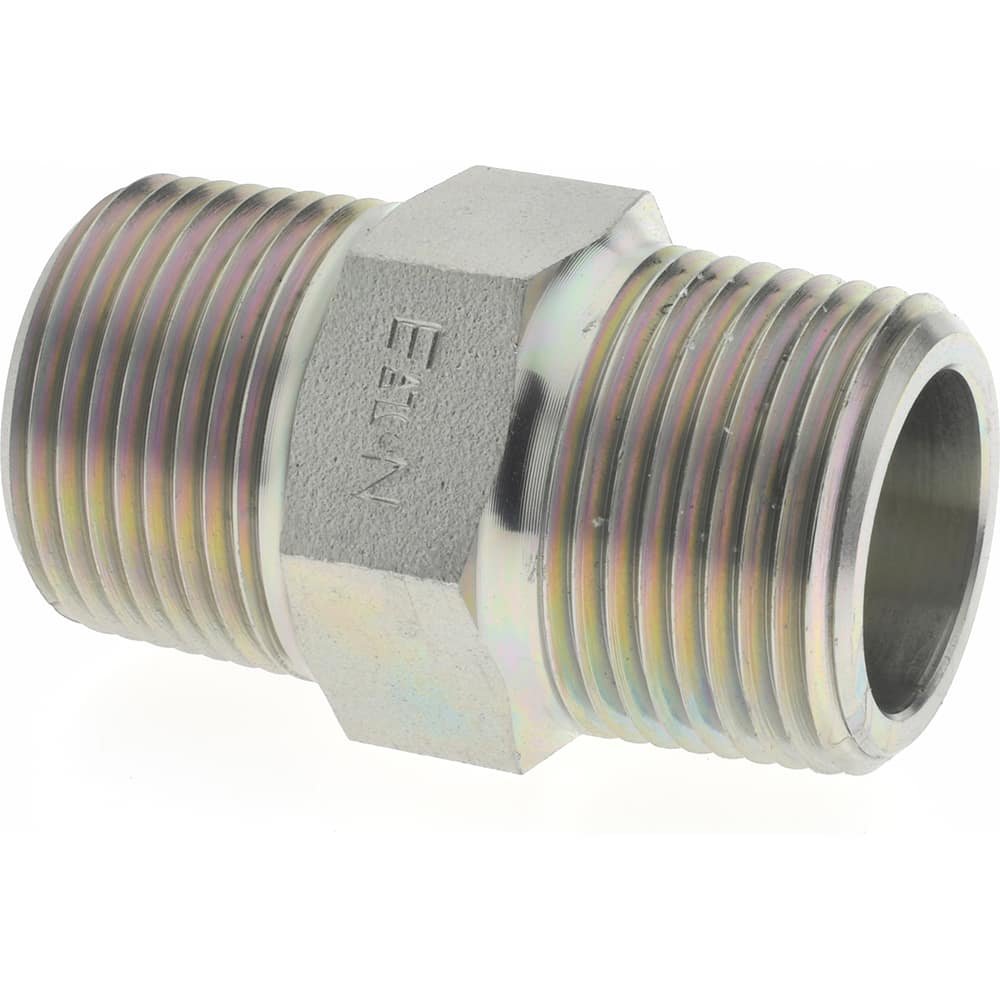 Eaton - 3/4 Male Thread, Steel Industrial Pipe Hex Nipple - Apex Tool & Supply
