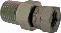 Eaton - 1/4-18 Male Thread x 1/8-27 Female Thread, Steel Industrial Pipe Adapter - MNPT x FNPSM, 2,500 psi - Apex Tool & Supply