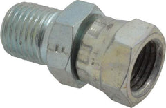 Eaton - 1/4-18 Male Thread x 1/4-18 Female Thread, Steel Industrial Pipe Adapter - MNPT x FNPSM, 2,500 psi - Apex Tool & Supply