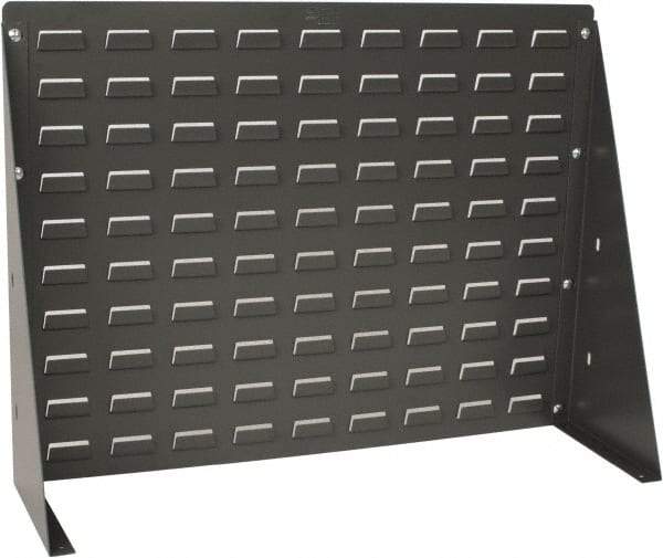 Quantum Storage - 120 Lb Capacity, 27" Deep x 8" Wide x 21" High, Steel Bench Rack - For Hanging Bins - Apex Tool & Supply