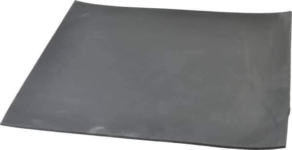 Made in USA - 12" Long, 12" Wide, 1/8" Thick, Buna-N Rubber Foam Sheet - 45 to 55 Durometer, Black, -20 to 180°F, 2,500 psi Tensile Strength, Plain Backing, Stock Length - Apex Tool & Supply