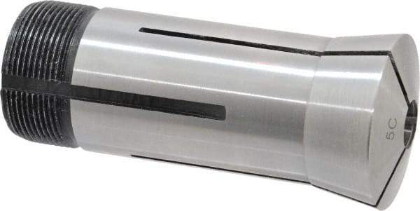 Interstate - 3/8 Inch 5C Round Collet - 3.28" Overall Length, 1.041-24 Internal Thread Size, Steel, 0.0005 Inch TIR - Exact Industrial Supply