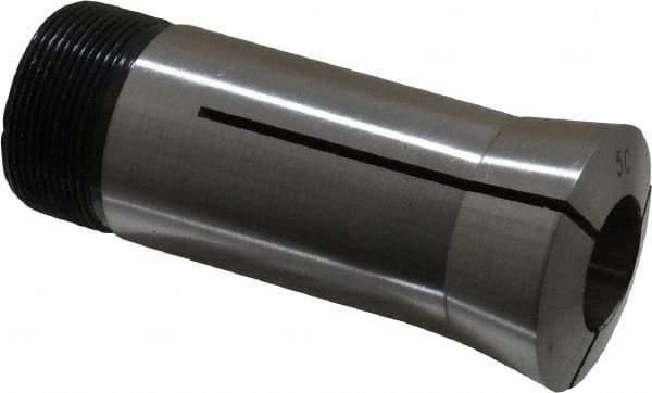 Interstate - 47/64 Inch 5C Round Collet - 3.28" Overall Length, 1.041-24 Internal Thread Size, Steel, 0.0005 Inch TIR - Exact Industrial Supply