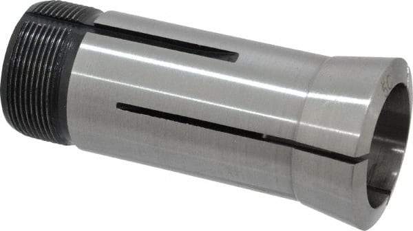 Interstate - 1-1/16 Inch 5C Round Collet - 3.28" Overall Length, 1.041-24 Internal Thread Size, Steel, 0.0005 Inch TIR - Exact Industrial Supply