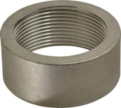 Merit Brass - 2-1/2" Grade 304 Stainless Steel Pipe Half Coupling - FNPT End Connections, 150 psi - Apex Tool & Supply