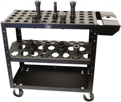 Big Bear Enterprises - 32 Tool Capacity, Cat 50V/BT Taper Econo Kart CNC Tool Cart - Apex Tool & Supply