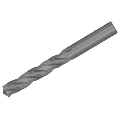 Kennametal - 7/16" 130° Solid Carbide Jobber Drill - Bright Finish, Right Hand Cut, Spiral Flute, Straight Shank, 133mm OAL, Standard Point - Apex Tool & Supply