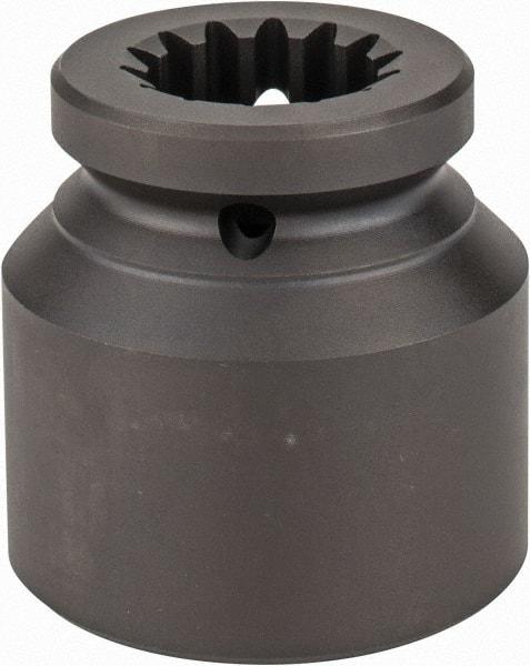 Proto - #5 Spline Drive, 2" Socket, Impact Socket - 6 Points, 3-17/32" OAL - Apex Tool & Supply