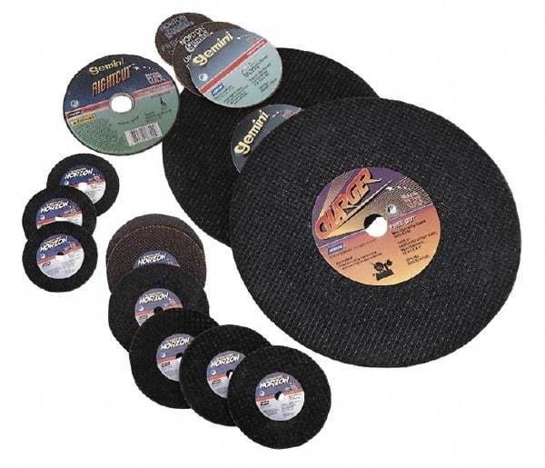 Made in USA - 5" 60 Grit Zirconia Alumina Cutoff Wheel - 0.045" Thick, 7/8" Arbor, 12,000 Max RPM, Use with Angle Grinders - Apex Tool & Supply