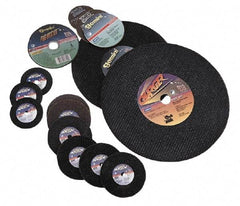 Made in USA - 5" 60 Grit Zirconia Alumina Cutoff Wheel - 0.045" Thick, 7/8" Arbor, 12,000 Max RPM, Use with Angle Grinders - Apex Tool & Supply