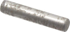 Value Collection - 1/8" Diam x 5/8" Pin Length Alloy Steel Oversized Dowel Pin - C 50-58 Hardness, 3,200 Lb Breaking Strength, 1 Beveled & 1 Rounded End - Apex Tool & Supply