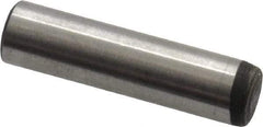 Value Collection - 3/16" Diam x 3/4" Pin Length Alloy Steel Oversized Dowel Pin - C 50-58 Hardness, 7,200 Lb Breaking Strength, 1 Beveled & 1 Rounded End - Apex Tool & Supply